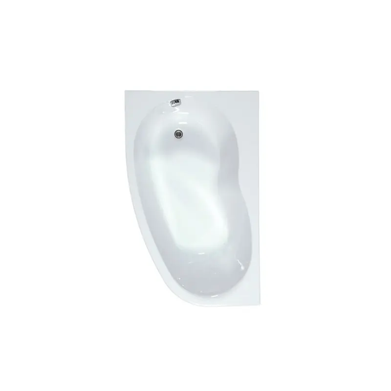 Baignoire asymétrique droite 160 x 100 cm 200 L Elba Duo