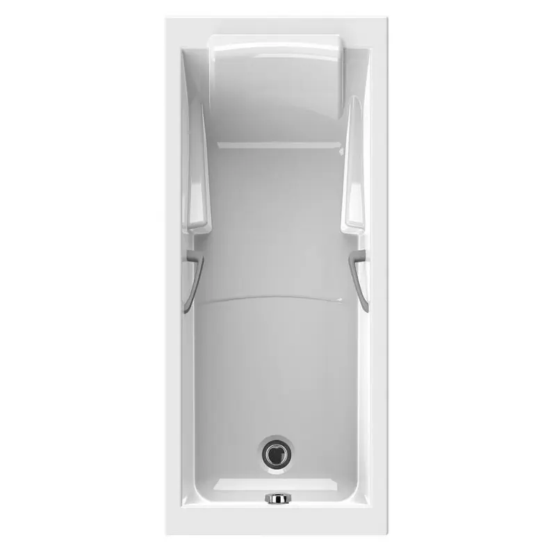 Baignoire rectangulaire 175 x 75 cm bain-douche en Puretex 225 L Lodge