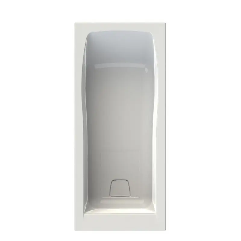 Baignoire rectangulaire en Toplax 170 x 75 x 535-55 cm 190 L avec pied