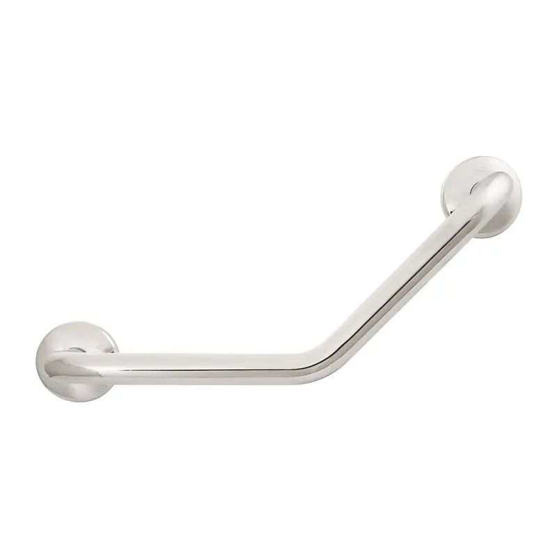 Barre de relèvement coudée acier chromée 200x200mm