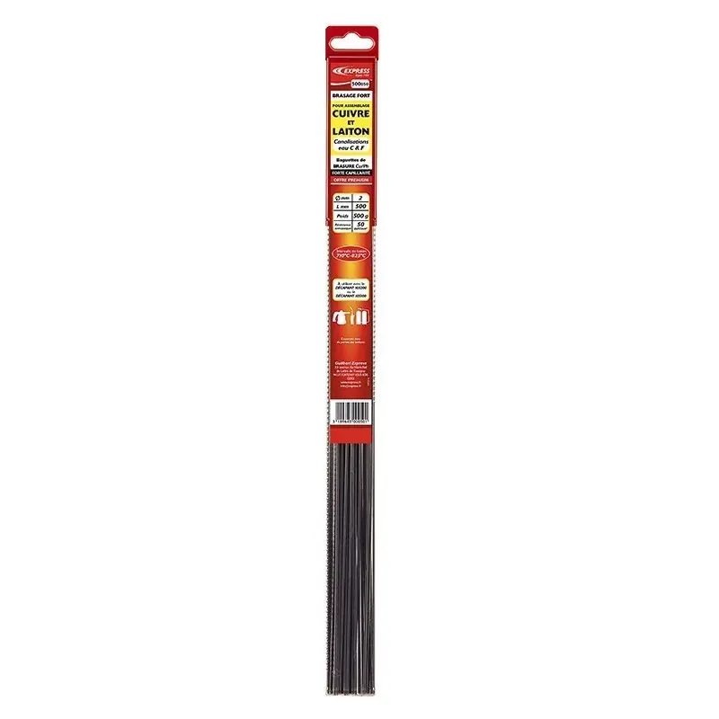 Baguettes de brasure Cu/Ph (6.6%) PREMIUM 500 g ∅ 2 mm 500 mm