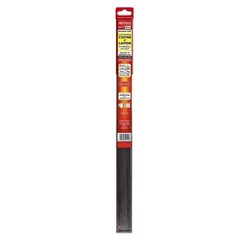 Baguettes de brasure Cu/Ph (6.6%) PREMIUM 1 Kg ∅ 2 mm 500 mm