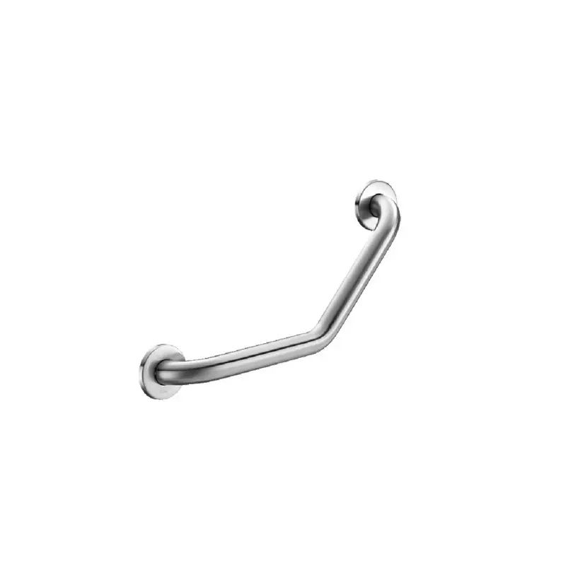 Barre d‘appui coudée 135°Diam 32 220x220mm Inox poli satiné