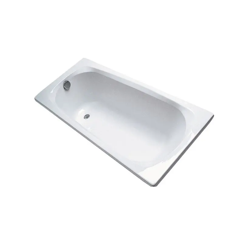 Baignoire rectangulaire à encastrer ou à poser 150 x 70 cm 175 l blanc