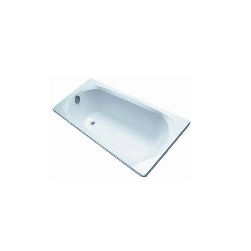 Baignoire rectangulaire à encastrer ou à poser 160 x 70 cm 190 l blanc