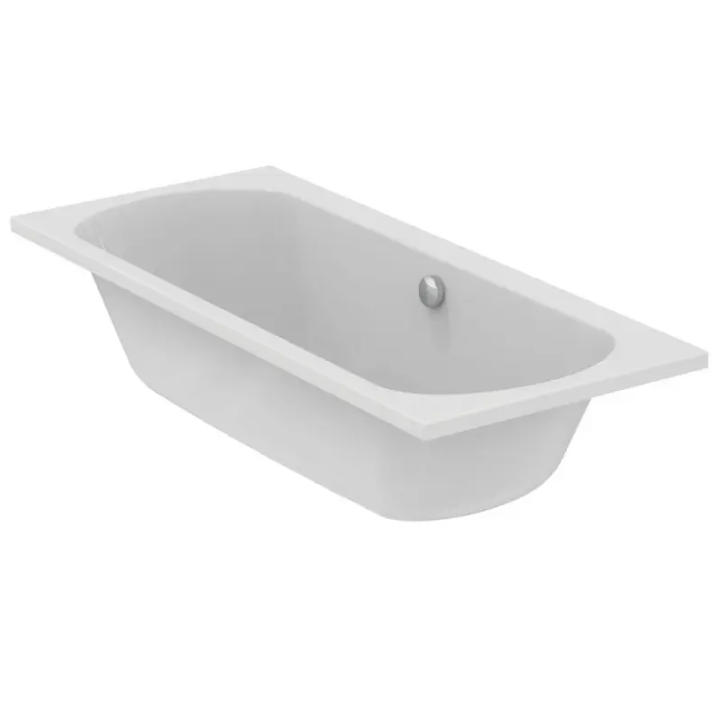 Baignoire duo rectangulaire encastrer ou poser 180x80 cm 245 l blanc U